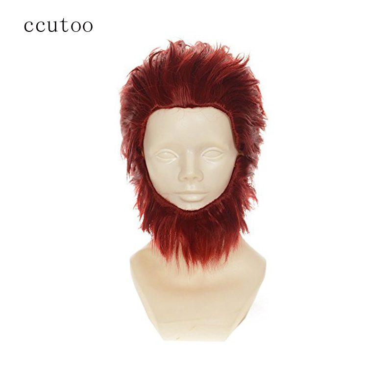 Ccutoo fate/zero rider ª  slicked back ǫ ȭ  ռ Ӹ   cosplay full wigs + bear